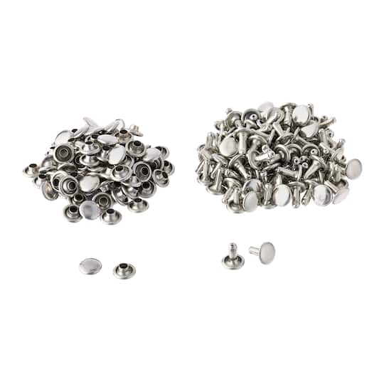 Nickel Double-Cap Rivets